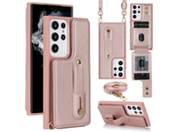 Capa De Cartão Multifuncional Qd Para Smartphone Samsung S23u Com Cordão, Capa Tipo Carteira De Luxo Compatível Com Iphone 15 E Iphone 8