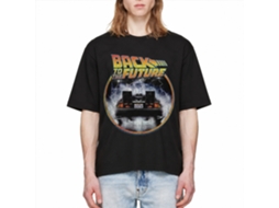 Rockinstone Back To The Future Movie Back To The Back Black Adult T-shirt Size:xxxl