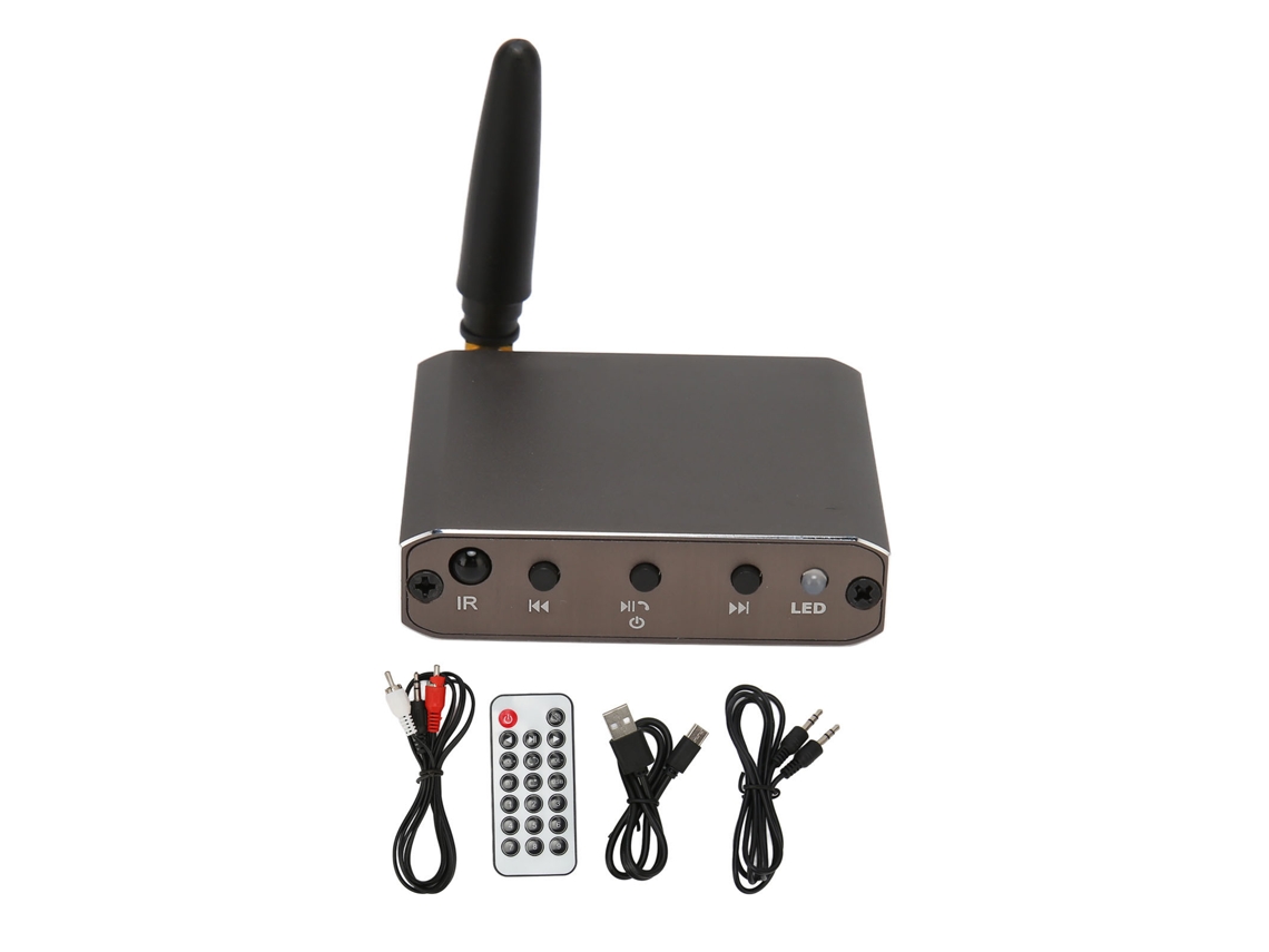 Receptor de Áudio Bluetooth EOOCOO com suporte a pen drive e Bluetooth