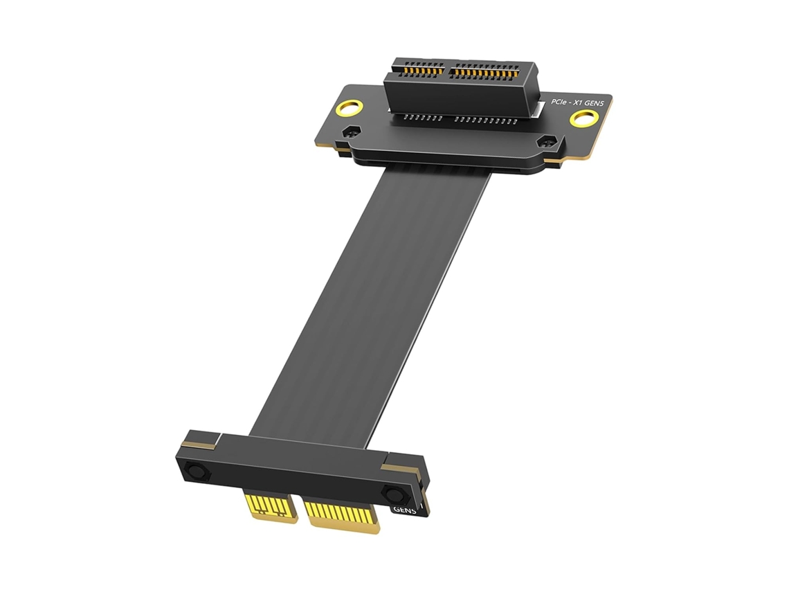 Cabo Riser Pcie 5.0 1x Genérico Para Placa De Rede De Gpu