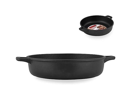 Frigideira Antiaderente Granchef Preta 2 Alças 36 Cm Superfície Antiaderente Home
