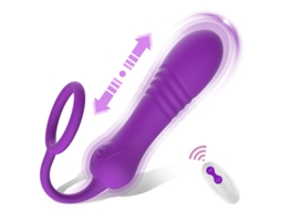 Vibrador De Massagem Telescpica Remota Sem Fio Com 8 Modos Para Mulheres (roxo) Yizhood