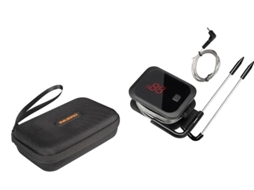 Termômetro Bbq Bluetooth, 2 Sondas, Alcance Sem Fio De 100 Metros,2x Com Uma Capa Oem