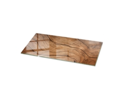 Tampo De Mesa Retangular Espelharte (125x50 Cm - Padrão De Madeira Natural - Marrom)