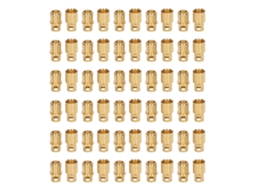 30 conjuntos de plugues conector de bateria, latão, ouro, alta precisão, conexão firme, S/MARCA