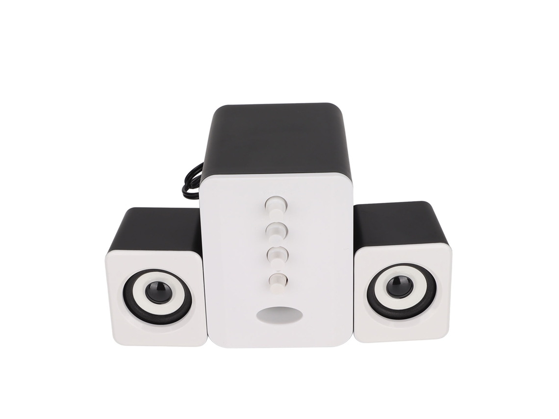 Caixa de Som LAXISCREED 2.1 Usb Rgb Branco