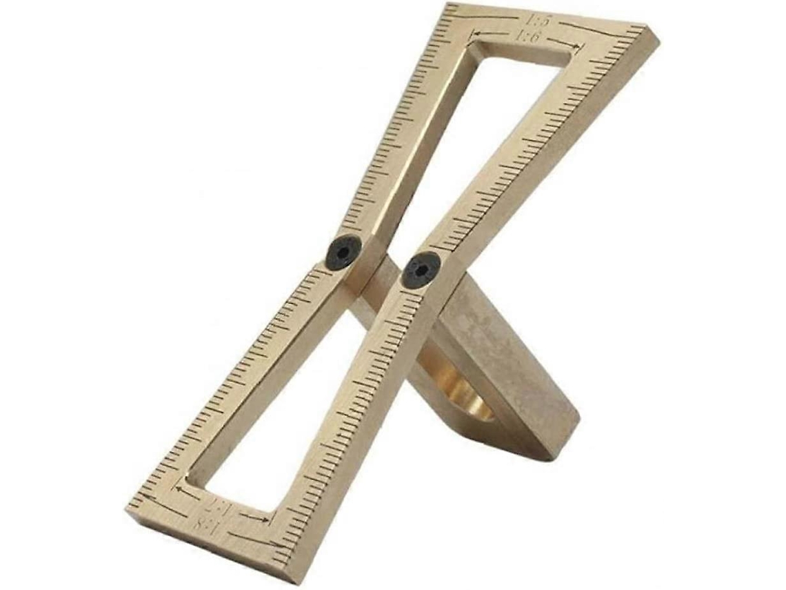 Calibre de Marcado Industrial de Cobre, Duradero, con Escala Grabada, para Madera Dura y Blanda S/MARCA