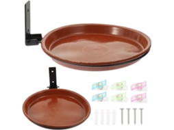 Comedouro Decorativo Suspenso para Pássaros, Feito de Plástico com Design Dobrável, para Jardim e Árvores. Kit Simples CHABERLU