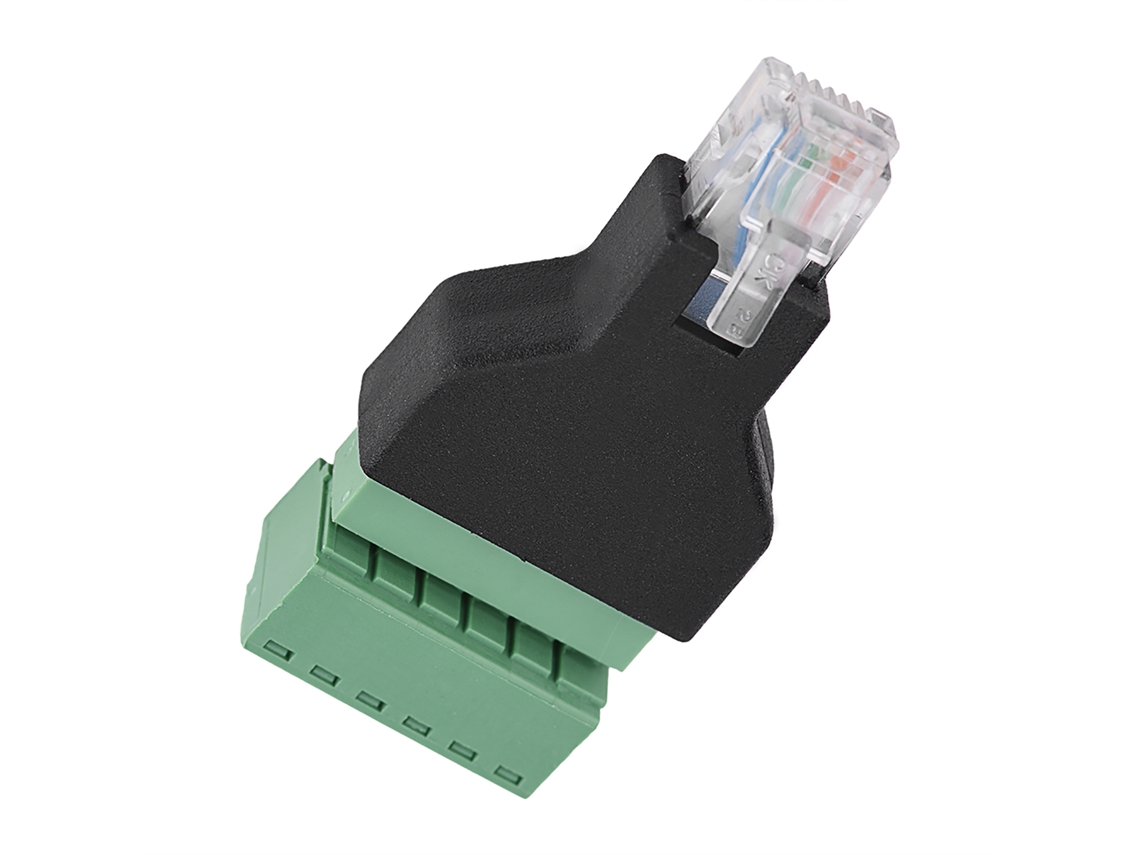 Mali adaptador Conector Rj12 6p6c Macho para Terminais de Parafuso 6 Pinos Ethernet