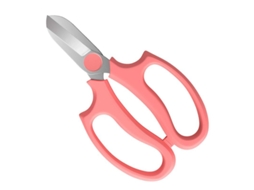 Tesoura de poda de aço Linjou SK5 2026, cabo ergonômico, 8 mm de diâmetro, rosa