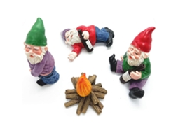 Ornamentos De Resina Miniatura Para Decoração De Jardim