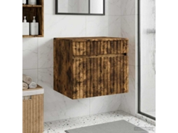 Vidaxl Gabinete De Banheiro Suspenso Carvalho Fumado 59 X 44,5 X 50 Cm