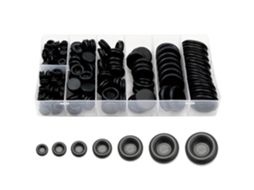 Kit Com 170 Arruelas De Borracha, Conjunto Borracha Um Lado Para