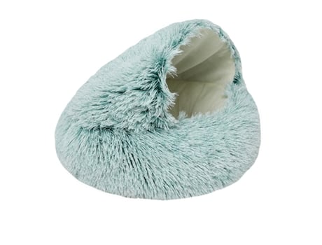 Cama Calmante Para Cachorro E Cama Caverna Para Gato Com Capa Com Capuz Antiderrapante Para Pequenos Animais De Estimação ELKUAIE