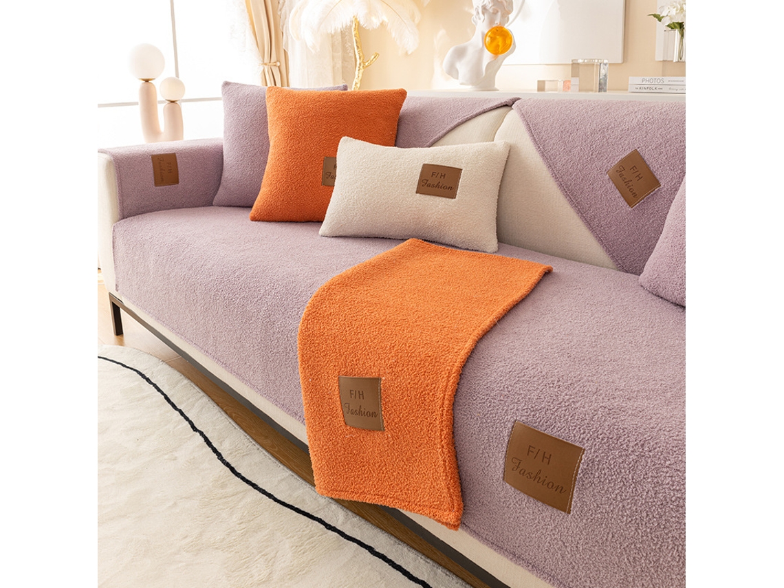 Protetor de Capa de Assento de Sofá Antiderrapante Capas de Almofada de Sofá para Animais de Estimação Roxo