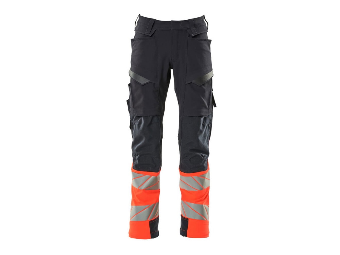 Calças Grandes Com Bolsos Para Joelheiras Accelerate Safe 19179 Preto 49 / 32 MASCOT