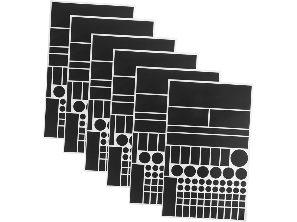 Conjunto De 6 Adesivos Redutores De Luz Led Para Eletrônicos, Capas Pretas Para Roteadores Conjunto De 6 Adesivos Redutores De Luz Led Gokoco