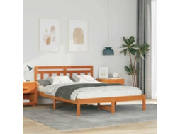 Vidaxl Estrutura Da Cama Castanho 120 X 190 Cm