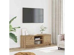 Vidaxl Móvel Tv 102x30x37,5 Cm Derivados De Madeira Carvalho Artisiano