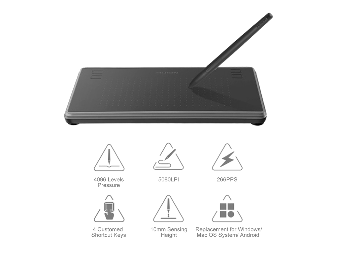 Tablet de Desenho LAXISCREED Huion H430p