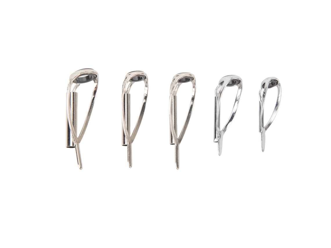 Kit Reparo Anel Vara Pesca 5 Tamanhos Cerâmica Metal