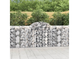 Vidaxl Cestos Gabião Arqueados 14 Pcs 200x50x100/120 Ferro Galvanizado