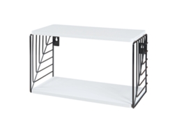 Prateleira de Parede Moss 39X18X23 Cm Preto/Branco [EN.CASA]