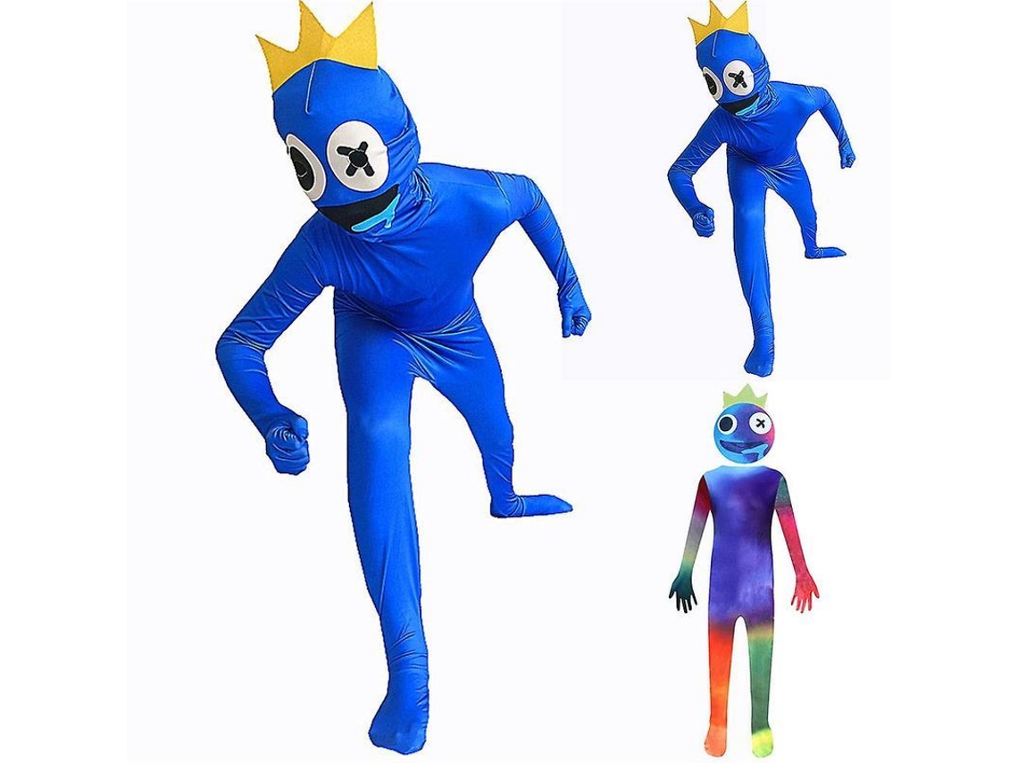 Disfraz De Cosplay Rainbow Friends Para Niños De 4-9 Años Traje De Halloween Jumpsuit Fiesta Regalo 5-6 Anos Azul