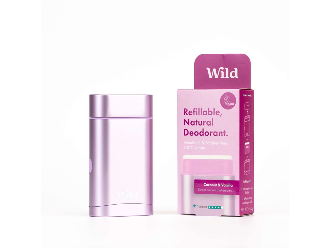 Refillable Natural Deodorant Coco e Baunilha WILD