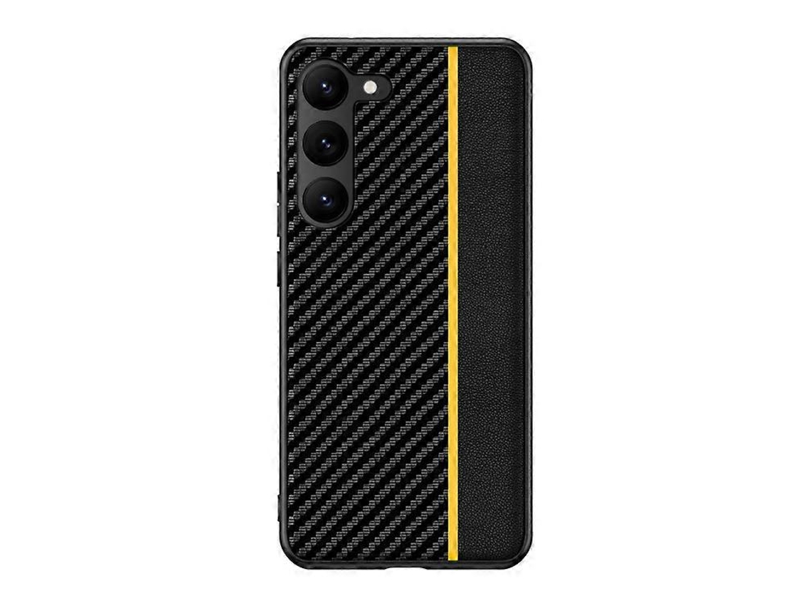 Capa Ultrafina Com Textura De Fibra De Carbono Para Samsung Galaxy S23+ 5g