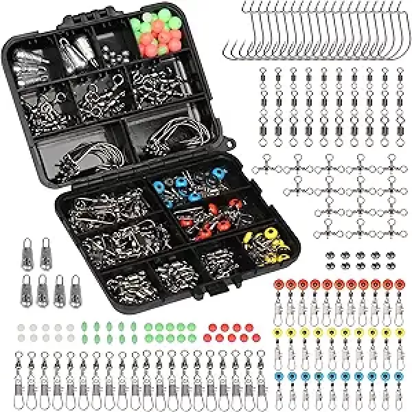 Kit De Equipamento De Pesca Sinker Glider Com Isca De Alto Desempenho E Contas Luminosas Em Aço Inoxidável Para Água Doce E Salgada Slowmoose