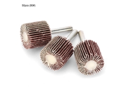 50 Pcs Disco De Lija De Aletas Para Lijado Y Pulido Con Mango 6mm 25*25*6mm (80)