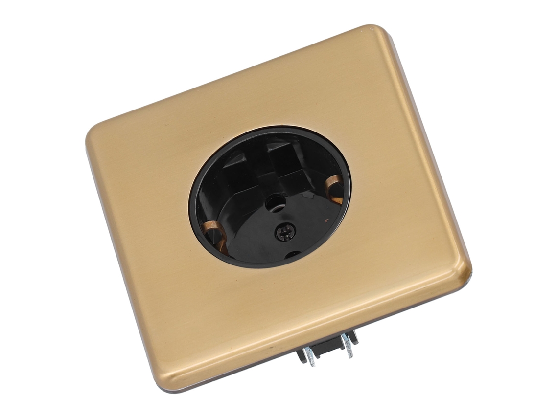 Laxiscreed Tomada De Parede Em Aço Inoxidável, Compatível Com 16a 250v, Acessório Eléctrico
