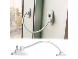 Restrictor de Seguridad Con Cable Y Llave para Ventanas Y Puertas