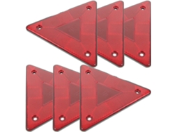 Placas De Segurança Triangulares De Plástico Preto Para Carros.