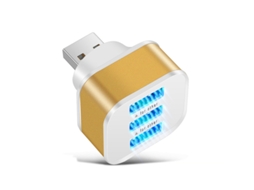 Estação De Ancoragem Bestvite Usb2.0 Hub 3 Portas Carregadores De Telefone Universal Compatível Usb Adaptador De Energia Led Indicador Ouro