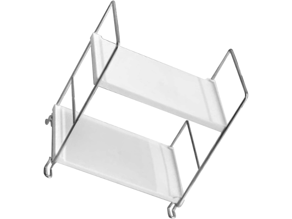 Organizador De Bancada Elegante Com 2 Níveis, Design Durável, Prateleira De Armazenamento Para Banheiro, Cozinha E