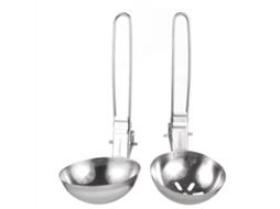 Colher de Aço Inoxidável com Cabo Longo para Cozinha