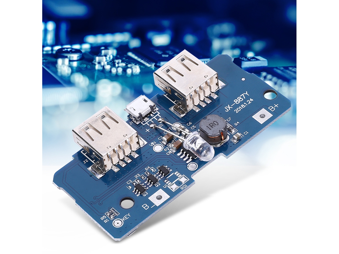 Módulo Boost 3.7v Para 5v 2a Placa De Circuito