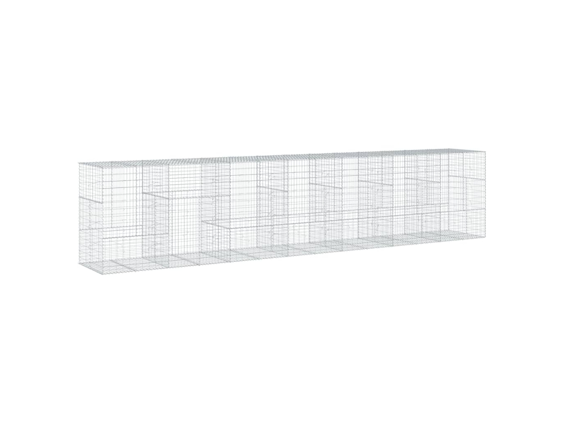 Gabion Basket, Gabion Baskets Vidaxl Prateado Ferro (700 X 100 X 150 Cm)