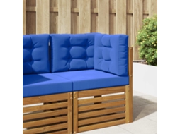 Vidaxl Almofada Para Sofá Externo 3 Pcs Azul Royal Poliéster