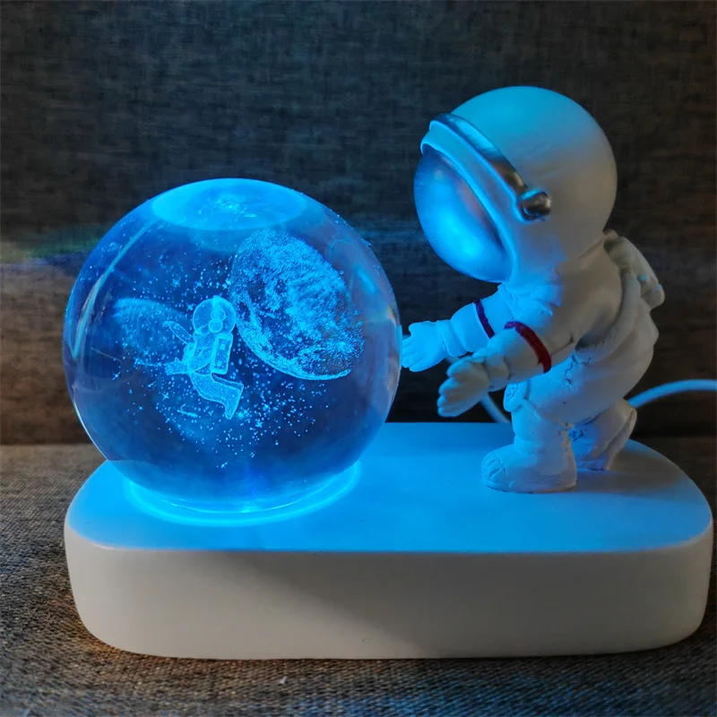 Bola de Cristal Criativa, Luz Noturna Led, Interface Usb, Presente Infantil, Decoração para Casa MDUG