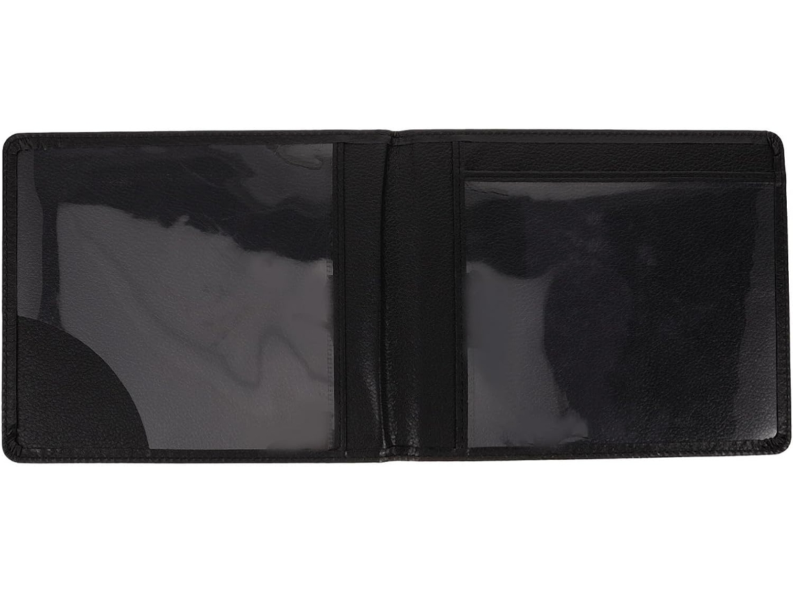 Lurelia Porta-crachá Resistente Em Pvc E Couro Pu Preto