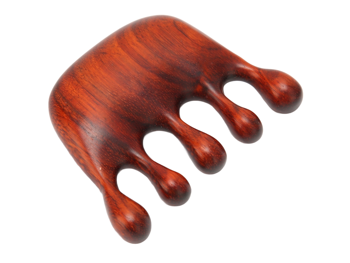 Pente De Massagem De Madeira, Verstil, Com Dentes Largos De Sndalo, Para Cabea, Couro Cabeludo, Pescoo, Ombros E Mos.-tuotuo