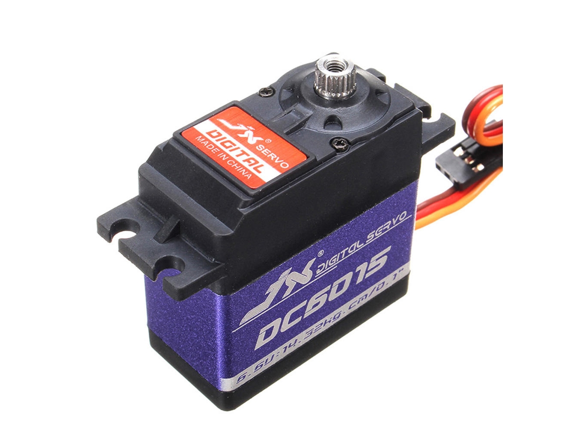 Conjunto De 4 Servos Digitais Jx Dc6015 De 14,32 Kg Com Engrenagens Metálicas, Alto Binário E Ângulo Standard Para Transmissores De Rádio Modelo Rc