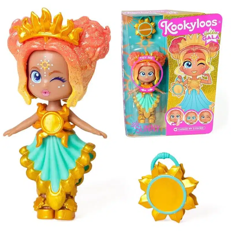Muñeca Kookyloos Golden Gala Sunny Con Accesorios 35047 Magicbox Magic Boxmagicboxp24