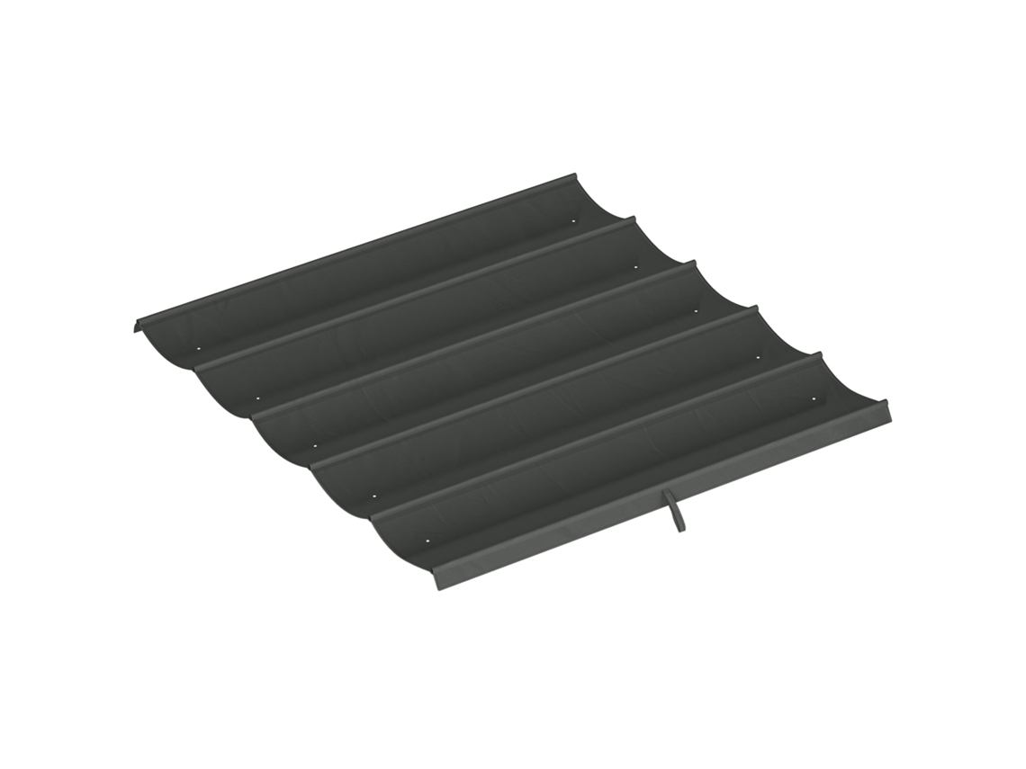 Tecido Telhado Pérgola 250x255cm Estrutura 3x3m, Lona Substituição Cinza Escuro