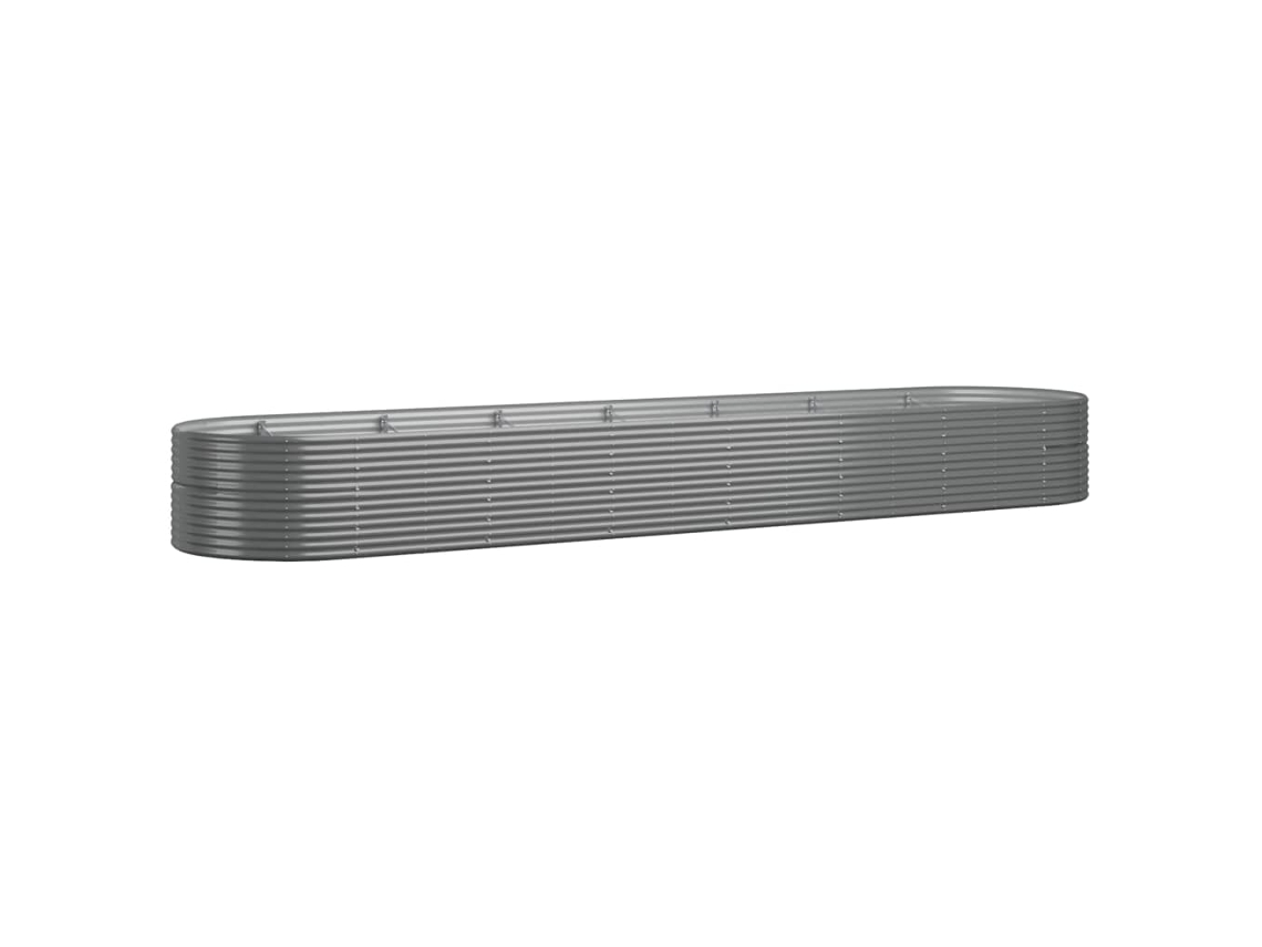 Garden Raised Bed, Garden Raised Beds Vidaxl Cinzeto Aço (584 X 140 X 68 Cm)