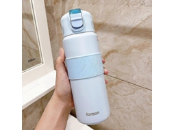 Garrafa De Água Portátil Com Canudo, Copo Térmico Duplo De Aço Inox De 620 Ml/400 Ml.