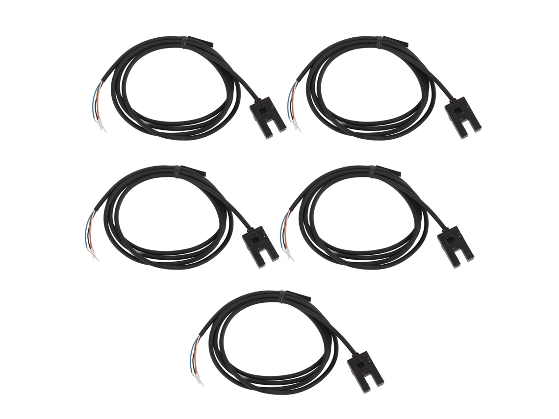 5pcs Sensor Fotoelétrico Tipo U De Alta Precisão Abs Tipo Canal Dc5 A 24v Interruptor Fotoelétrico